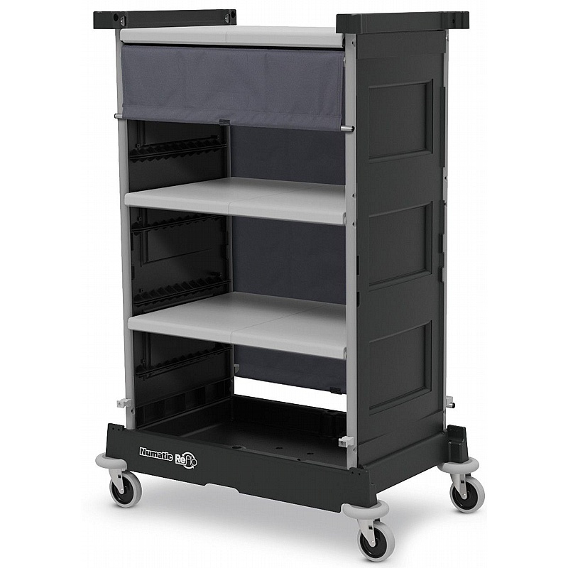 Numatic NuKeeper NKT-0R Flexi Front Twin Housekeeping Trolley - Cleaning & Hygiene