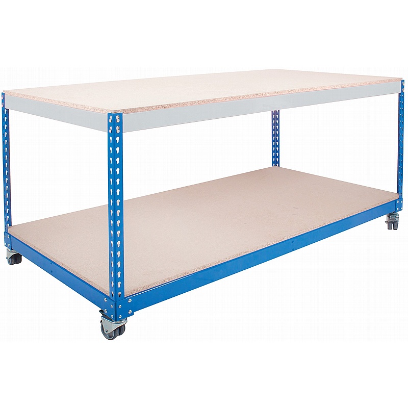 Rivet Value Boltless Mobile Workbenches - Workshop