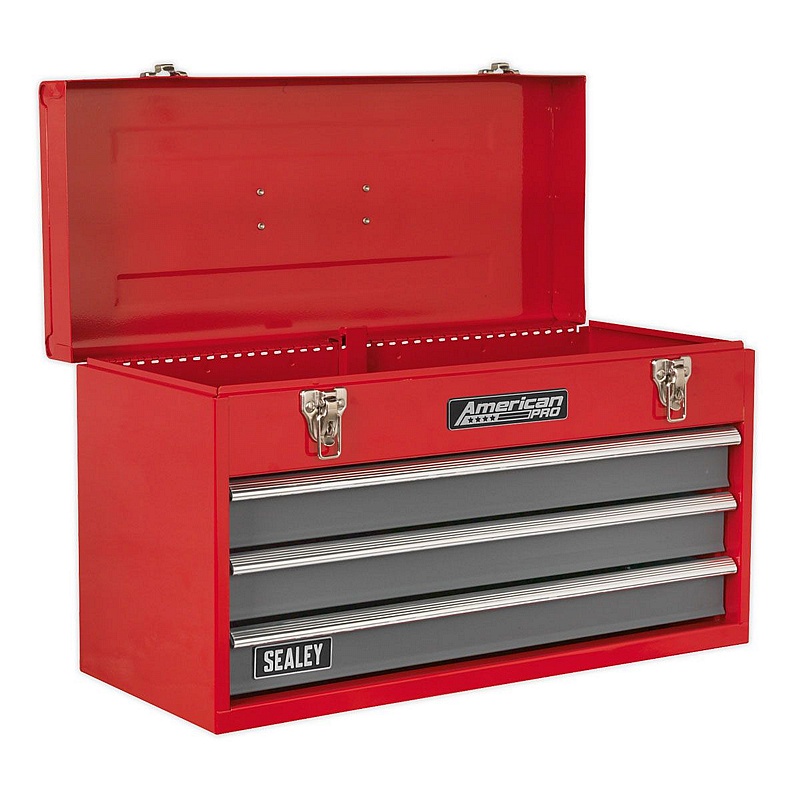 American Pro 3 Drawer Top Chest with 93pc Tool Kit - Workshop
