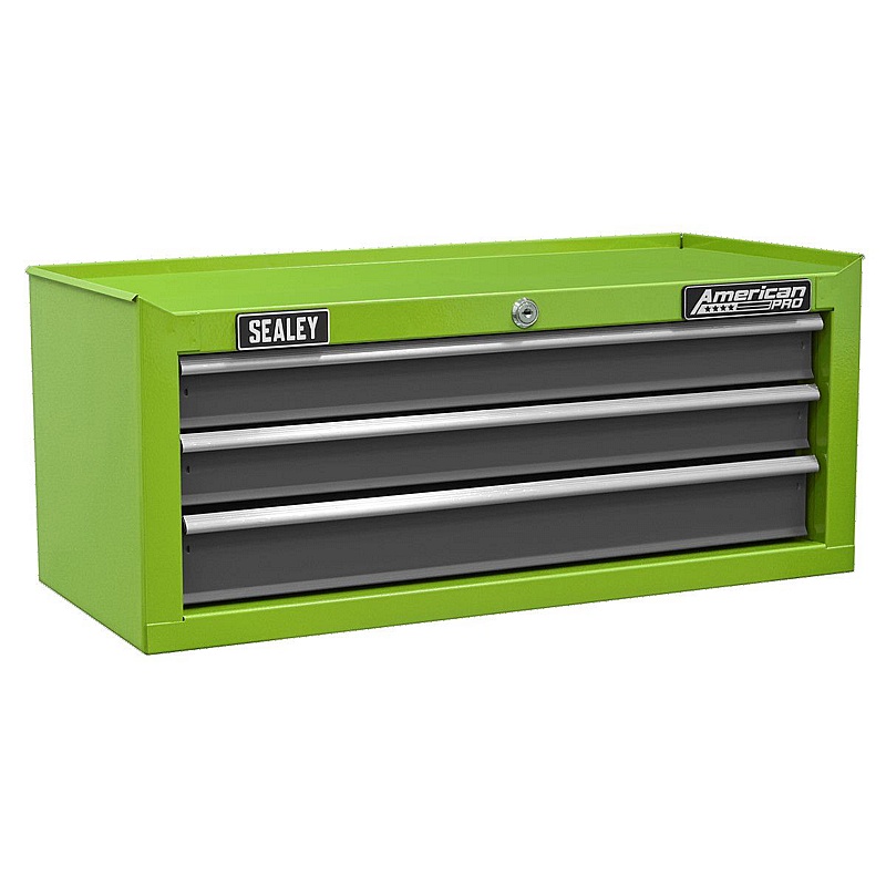 American Pro 3 Drawer Mid-Box Tool Chests - Workshop