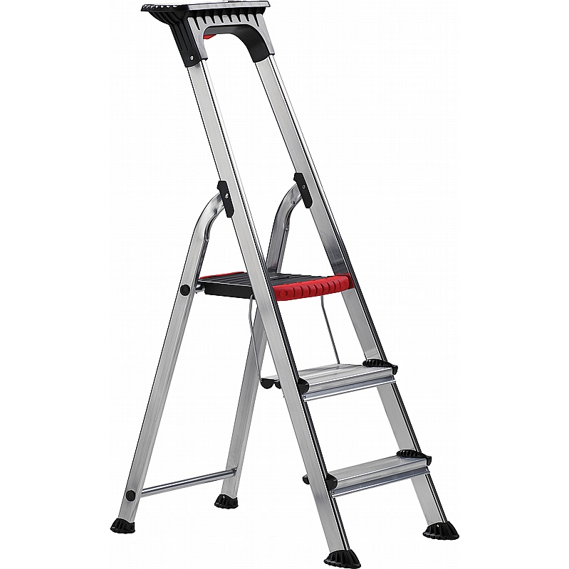 Climb-It Aluminium Double Decker Folding Step Ladders - Access Equipment