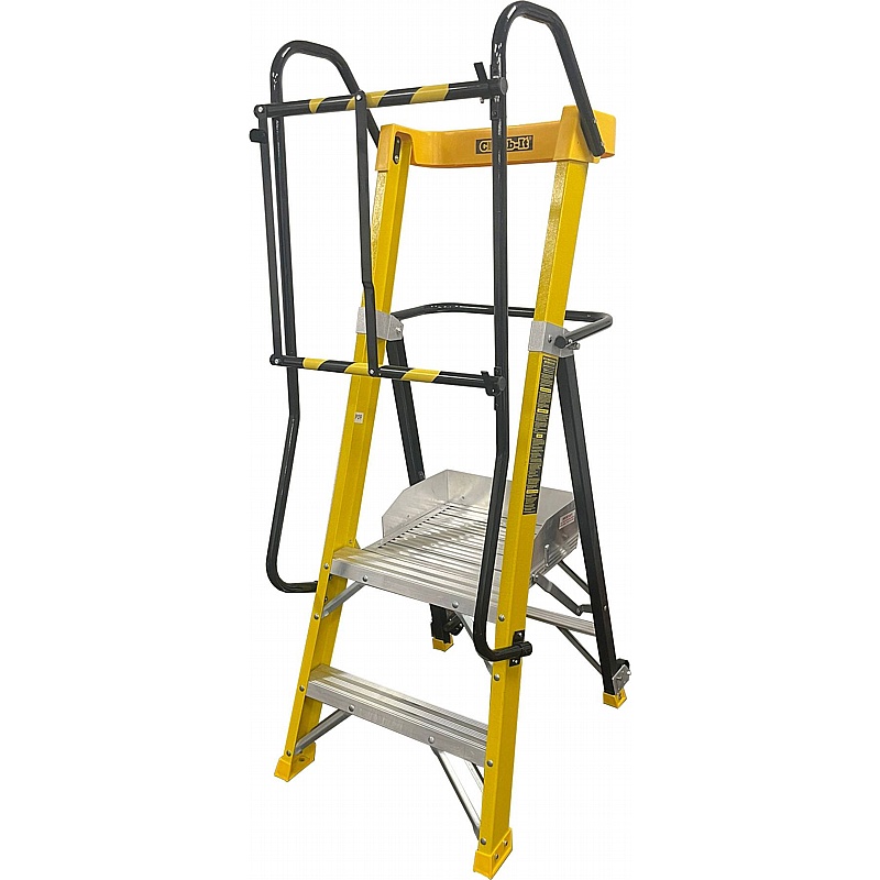 Climb-It Fibreglass Podium Step Ladders - Access Equipment