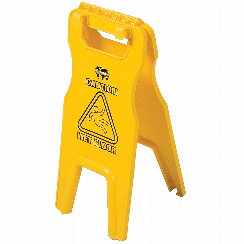 Numatic Twist Foot Wet Floor Sign With Hooks 629044 - Cleaning & Hygiene
