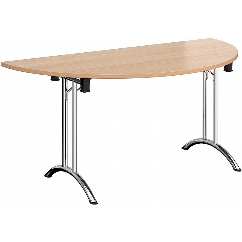 Upsilon Deluxe Folding Semi-Circular Conference and Boardroom Tables - Office Furniture