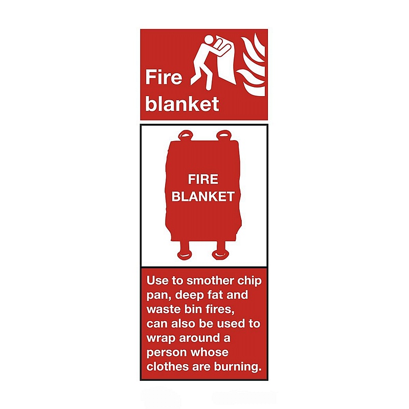Fire Blanket Rigid Plastic Signs - Premises