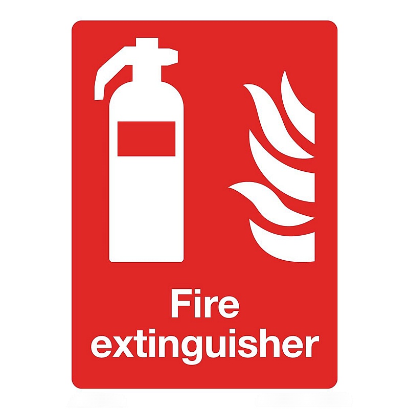 Fire Extinguisher Rigid Plastic Signs - Premises