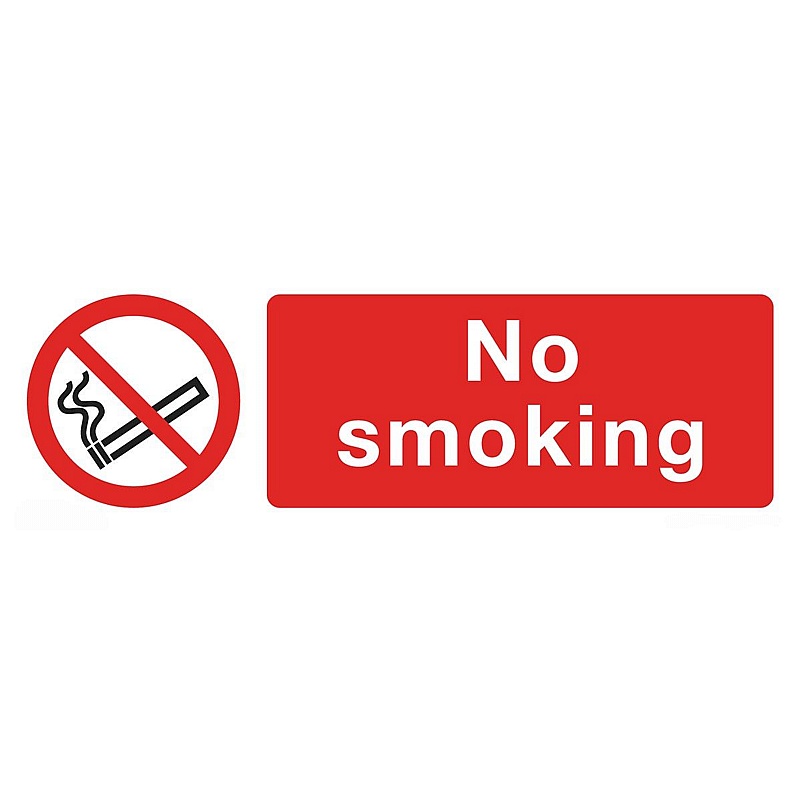No Smoking Rigid Plastic Signs - Premises