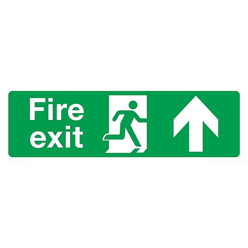 Fire Exit Ahead Rigid Plastic Signs - Premises