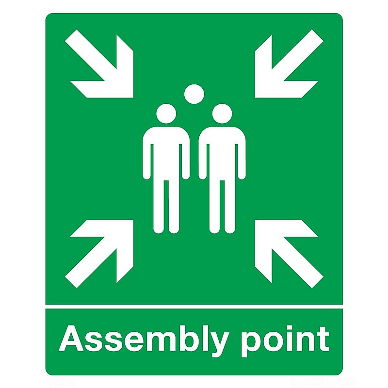 Assembly Point Rigid Plastic Signs - Premises