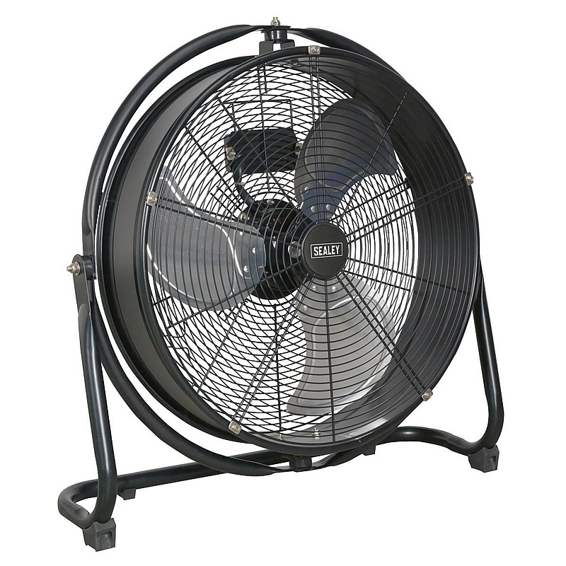 Industrial High Velocity Orbital Drum Floor Fans - Premises