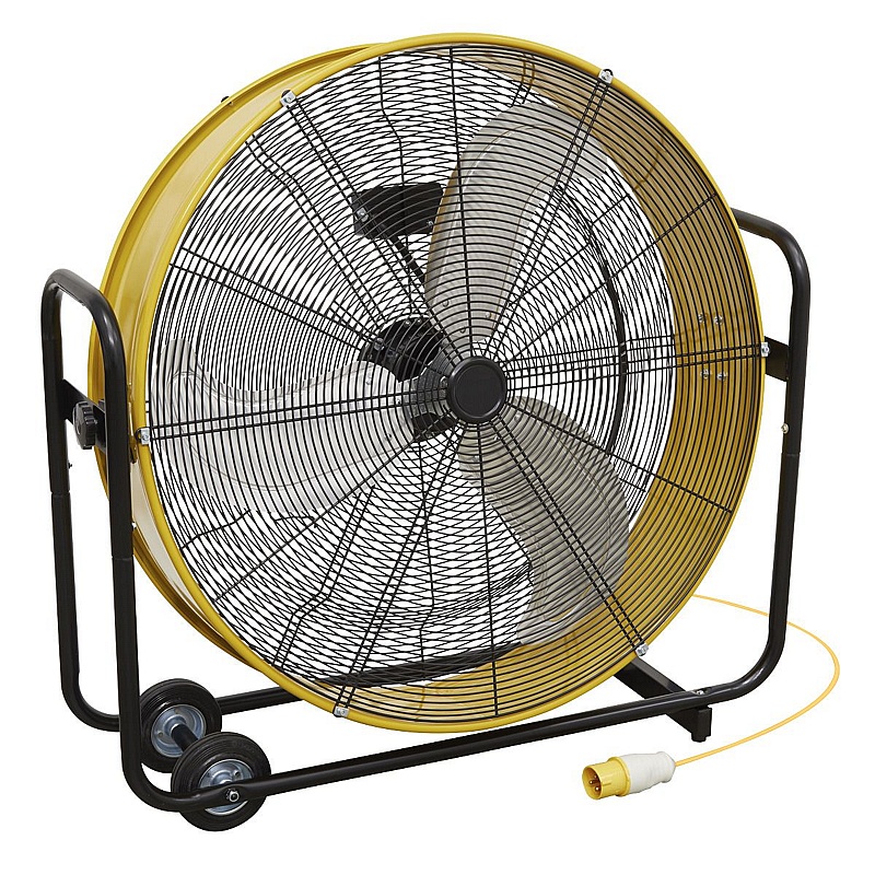 Industrial 110V High Velocity 30in Drum Fans - Premises