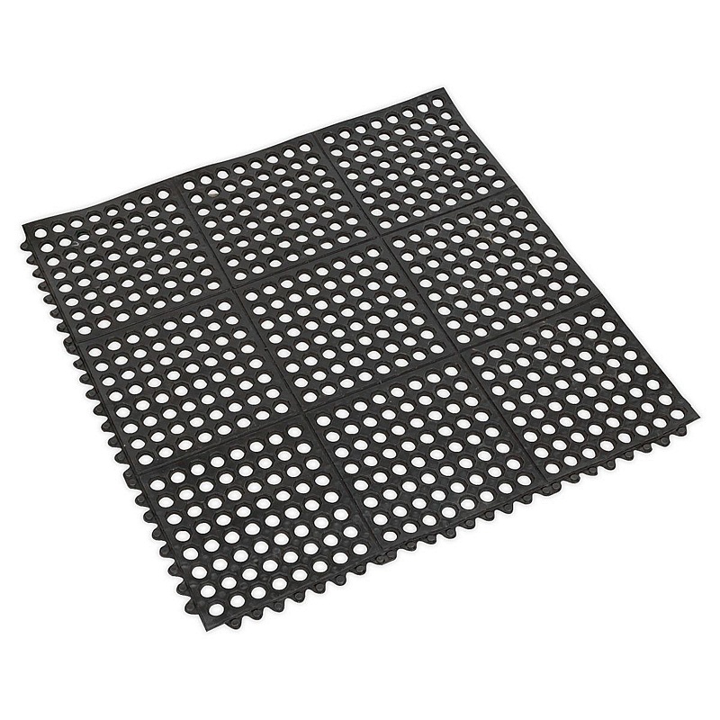 Essentials Heavy Duty Interlocking Anti-Fatigue Floor Tiles - Workshop