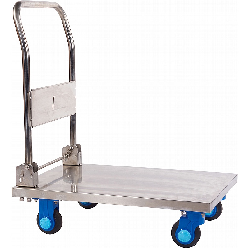Forma 150kg Capacity Food Grade Stainless Steel Platform Trolleys - Handling & Lifting