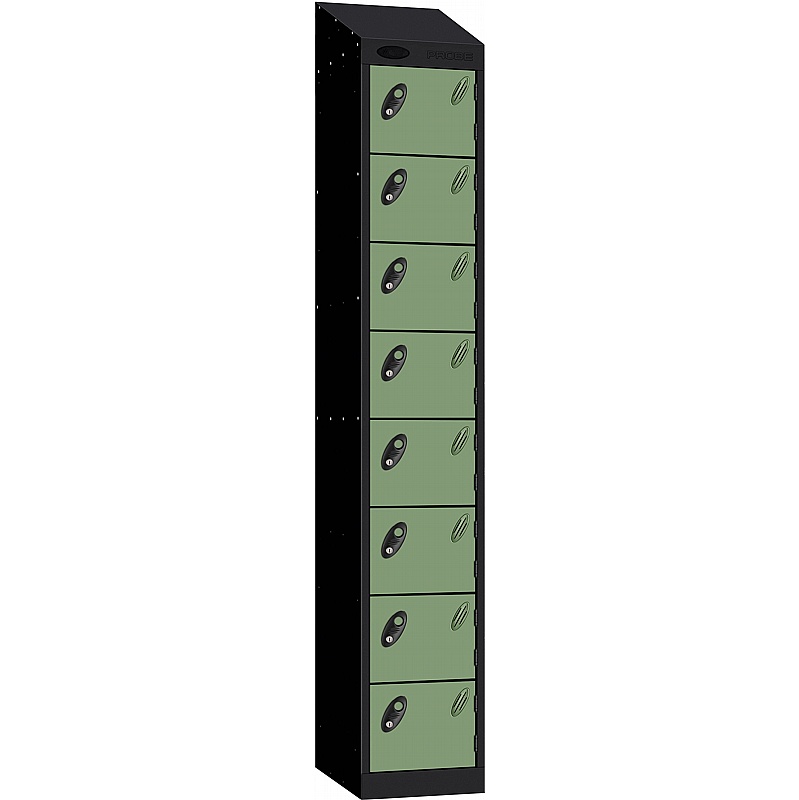 Stellar Probe Equinox Antibacterial Sloping Top 8 Compartment Lockers with Cam Lock - Lockers & Cloakroom