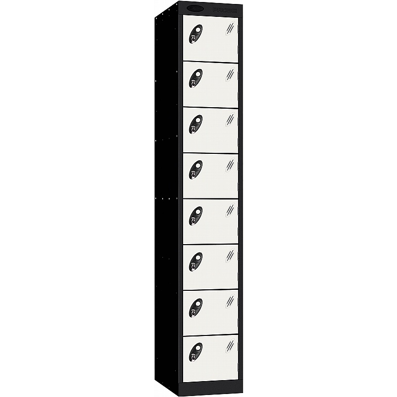 Stellar Probe Antibacterial 8 Compartment Lockers with Hasp and Staple Lock - Lockers & Cloakroom