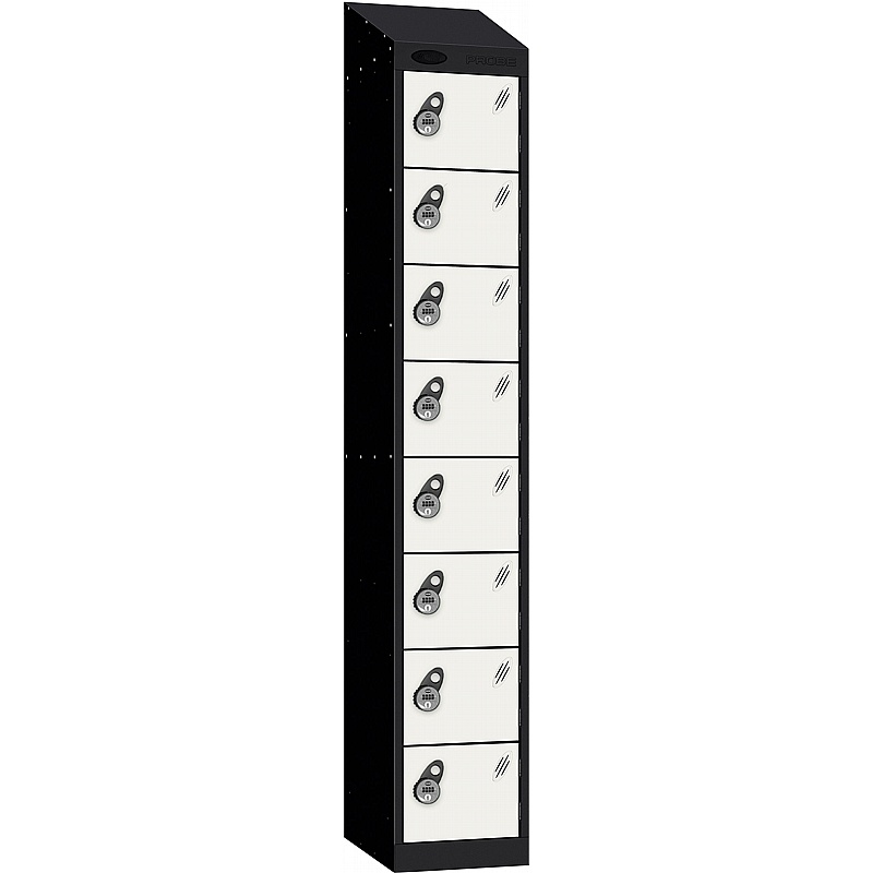Stellar Probe Antibacterial Sloping Top 8 Compartment Lockers with Manual Combination Lock - Lockers & Cloakroom