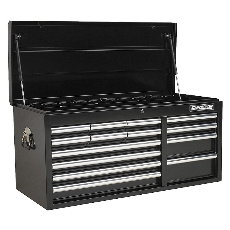 Superline Pro Extra Wide 14 Drawer Heavy Duty Top Chest - Workshop