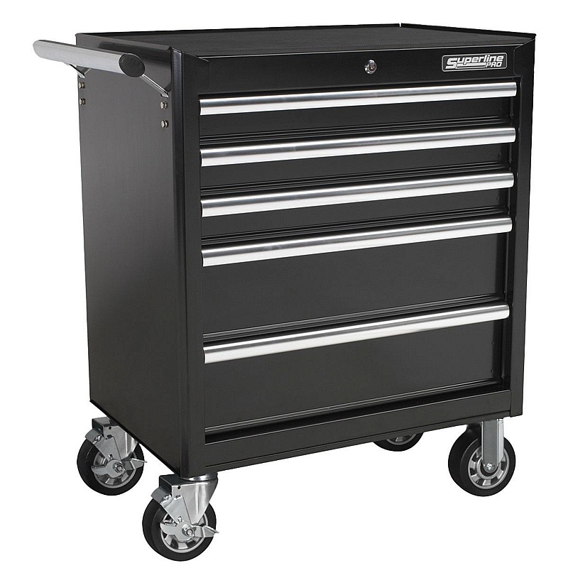 Superline Pro 5 Drawer Rollercab Chests - Workshop