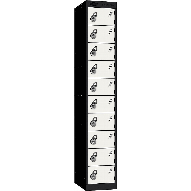 Stellar Probe Antibacterial 10 Compartment Lockers with Manual Combination Lock - Lockers & Cloakroom
