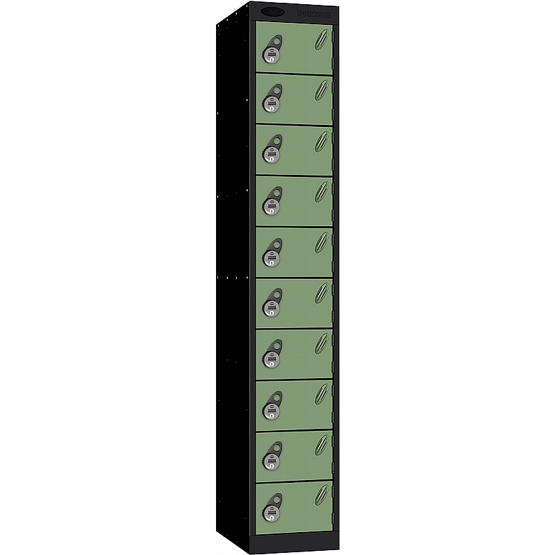 Stellar Probe Equinox Antibacterial 10 Compartment Lockers with Manual Combination Lock - Lockers & Cloakroom