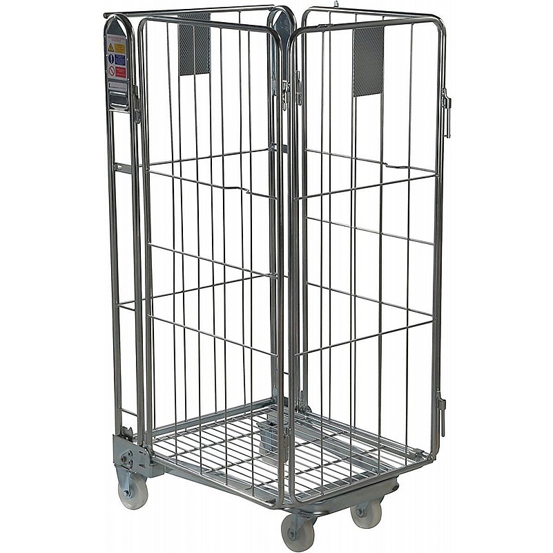 Cavea 4 Sided Nestable Roll Pallet Cages with Rod Infill Frame - Handling & Lifting