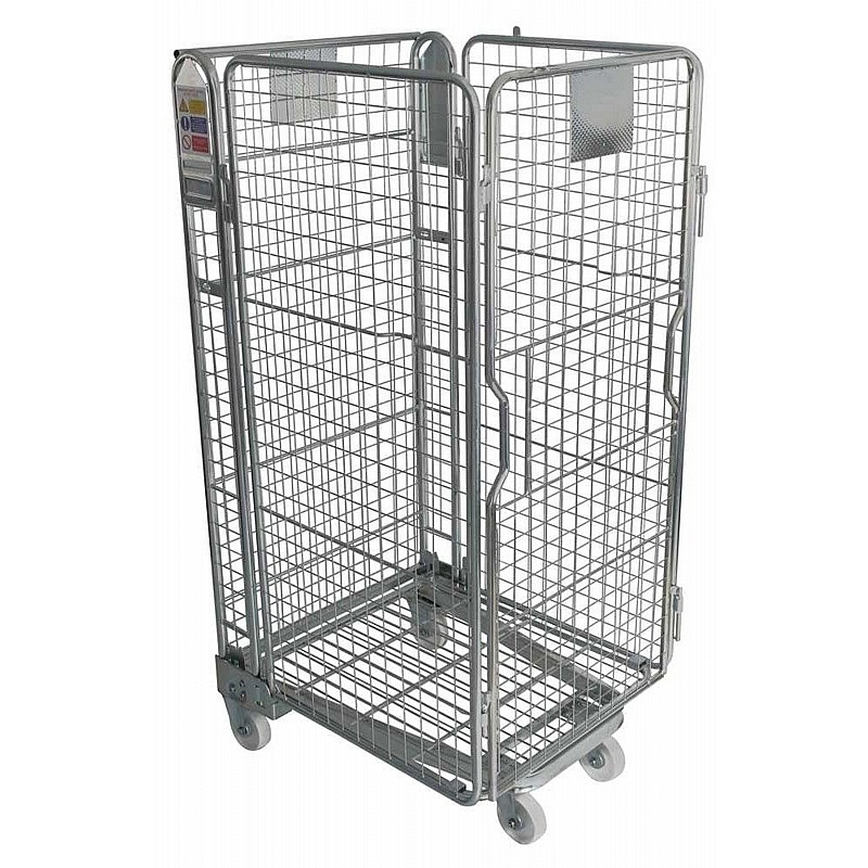 Cavea 4 Sided Nestable Roll Pallet Cages with Mesh Infill Frame - Handling & Lifting