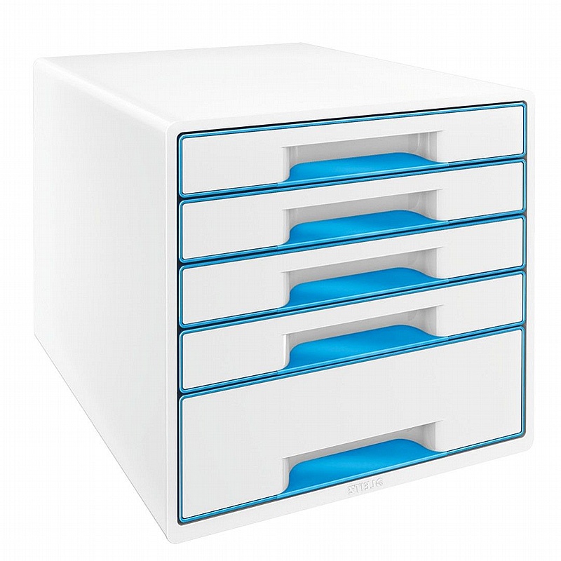 Leitz Colour 5 Drawer Desktop Cabinet - Office Furniture