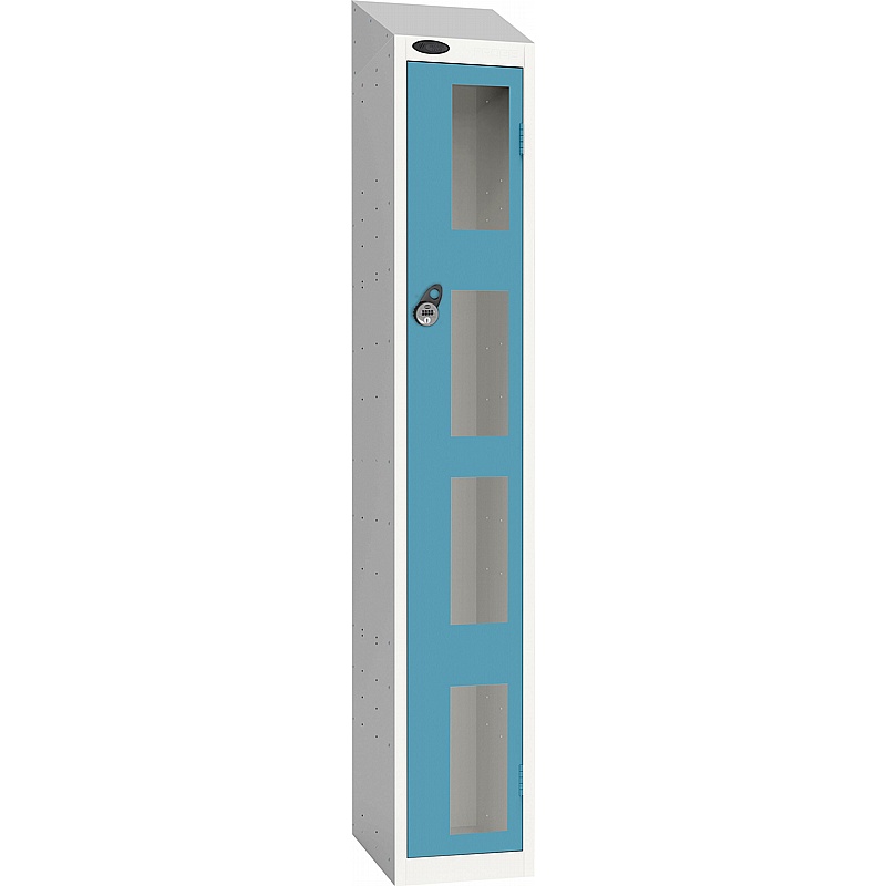 Stellar Probe Equinox Antibacterial Sloping Top Anti-Theft Vision Lockers with Manual Combination Lock - Lockers & Cloakroom