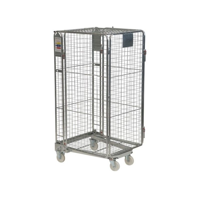 Cavea Full Security Nestable Roll Pallet Cages with Mesh Infill Frame - Handling & Lifting
