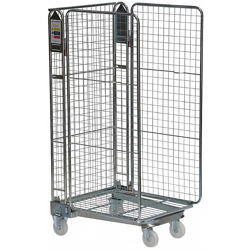 Palus 3 Sided Nestable Roll Pallet Cages with Mesh Infill Frame - Handling & Lifting