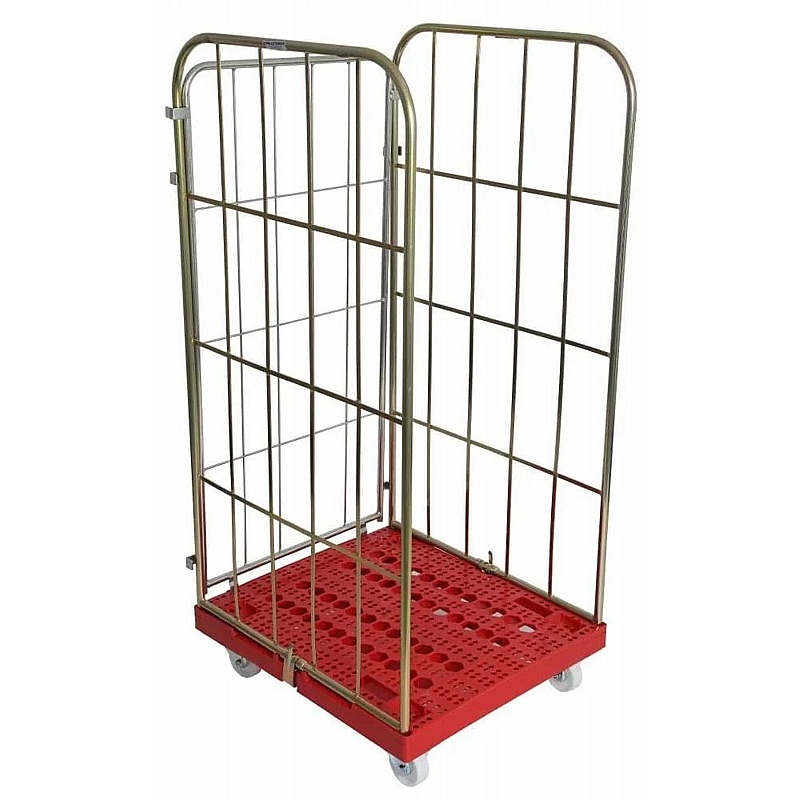 Palus 3 Sided Plastic Base Demountable Roll Pallet Cages - Handling & Lifting