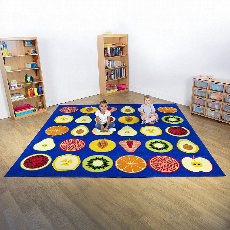 Fruit Large Square Placement Carpet - Education