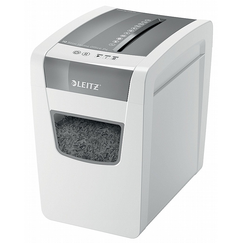 Leitz IQ Slim Home Office Autofeed Cross Cut Paper Shredder - Office Furniture