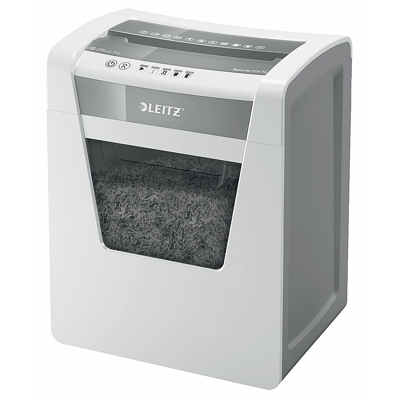 Leitz IQ-P4 Security Office Autofeed Cross Cut Paper Shredder - Office Furniture