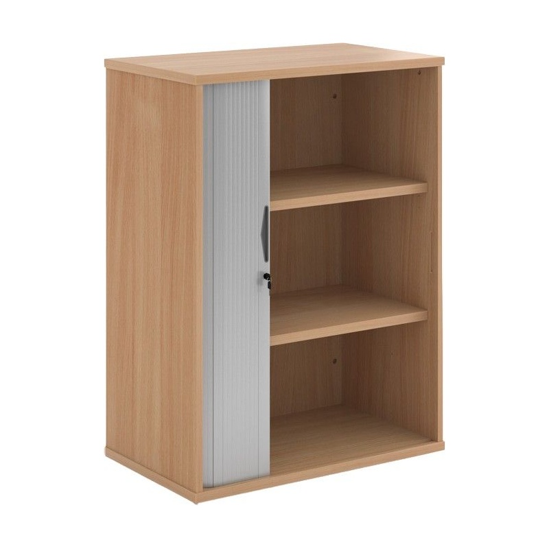 Contract Plus Wooden Tambour Office Cupboards - Office Furniture