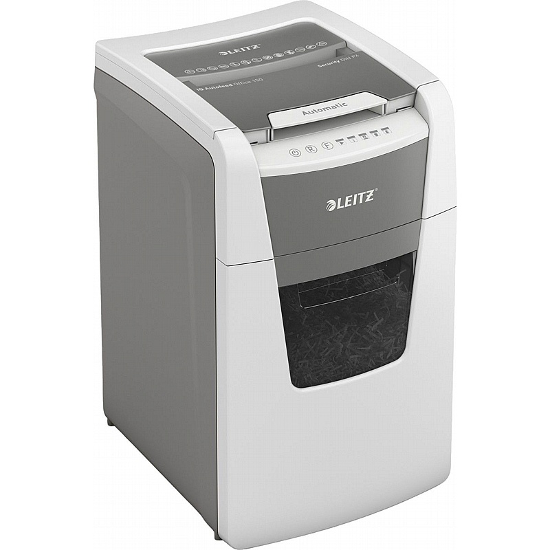 Leitz IQ-P4 Office Autofeed Cross Cut Paper Shredder - Office Furniture