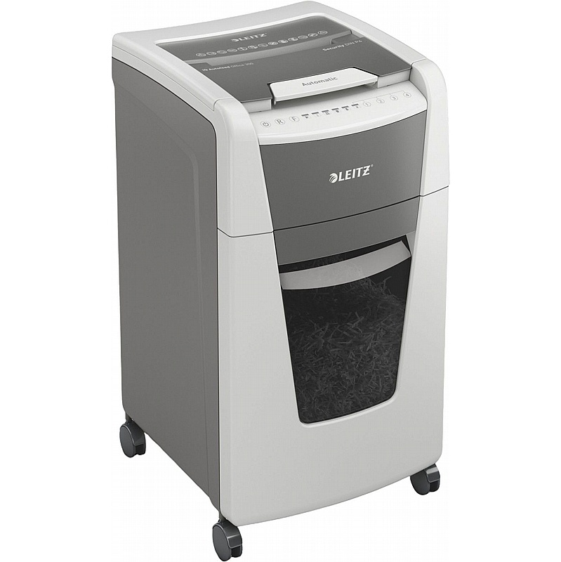 Leitz IQ-P4 XL Office Autofeed Cross Cut Paper Shredder - Office Furniture