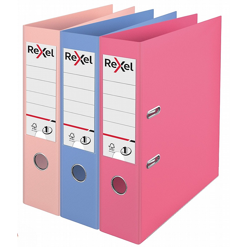 Rexel Solea A4 Polypropylene Lever Arch Files - Pack of 3 - Office Furniture