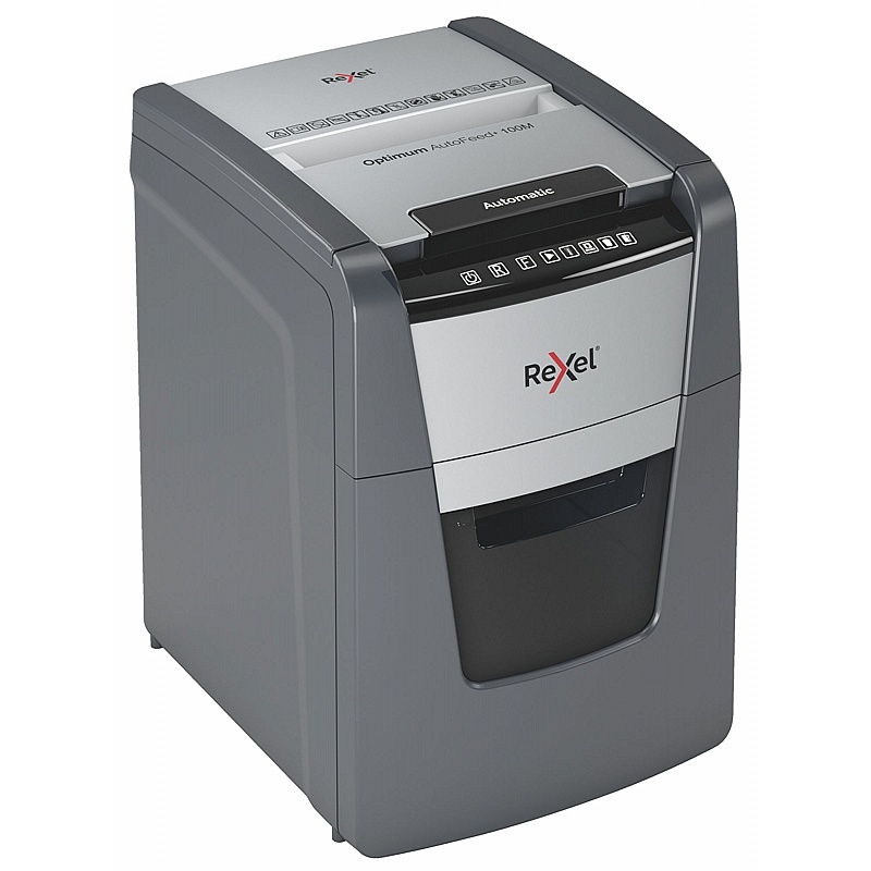 Rexel Optimum 100M Autofeed Plus Automatic Micro Cut Paper Shredder - Office Furniture