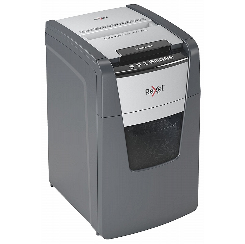 Rexel Optimum 150X Autofeed Plus Automatic Cross Cut Paper Shredder - Office Furniture