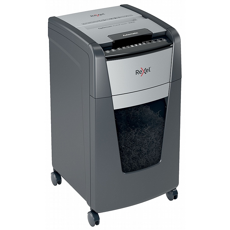 Rexel Optimum 300X Autofeed Plus Automatic Cross Cut Paper Shredder - Office Furniture