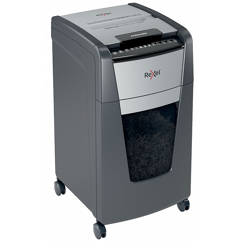 Rexel Optimum 300M Autofeed Plus Automatic Micro Cut Paper Shredder - Office Furniture