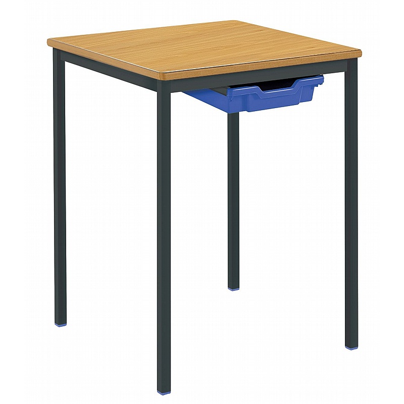 Alumni Fully Welded Square School Tables with Tray - Education