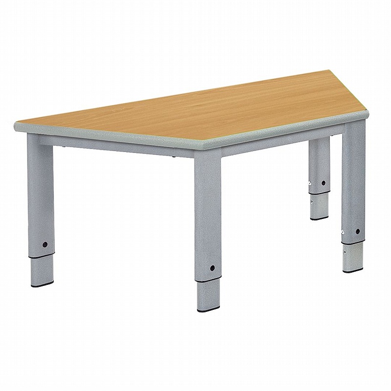 Renee Premium Height Adjustable Trapezoidal School Tables - Education
