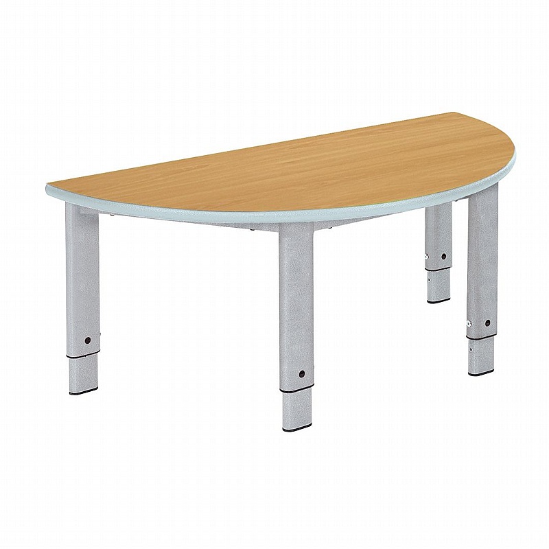 Renee Premium Height Adjustable Semi Circular School Tables - Education
