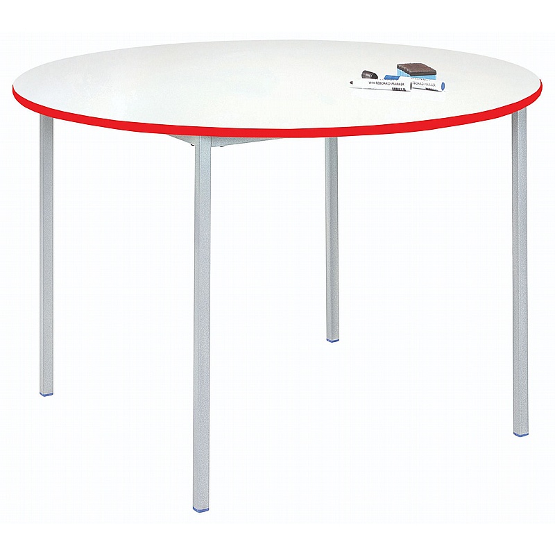 Blanco Fully Welded Circular Whiteboard School Tables - Education