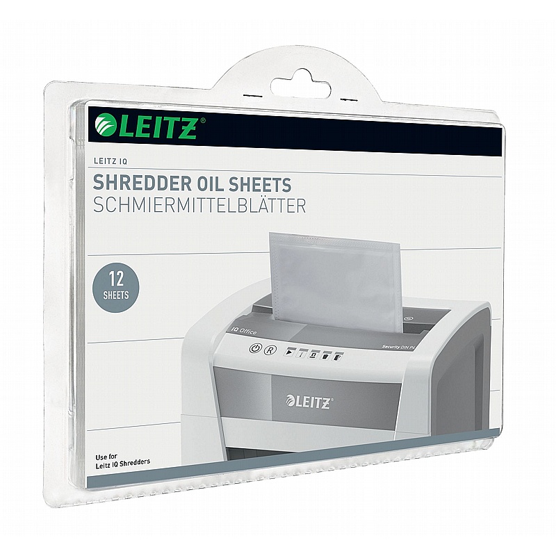 Leitz IQ Oil Sheets for Paper Shredders - Office Furniture
