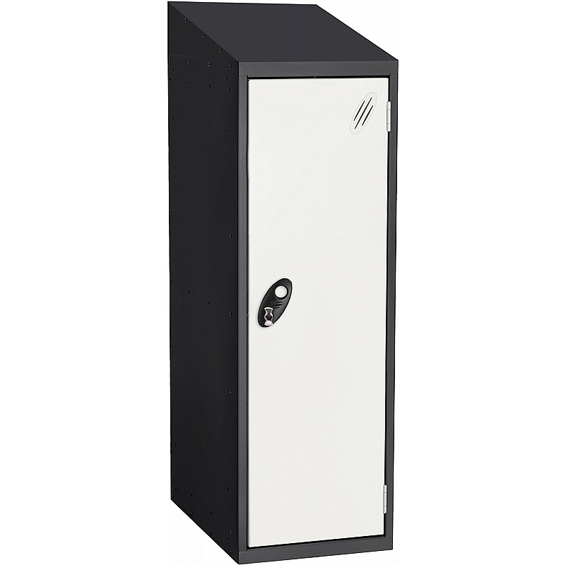 Stellar Probe Antibacterial Sloping Top Half Height Lockers with Hasp and Staple Lock - Lockers & Cloakroom