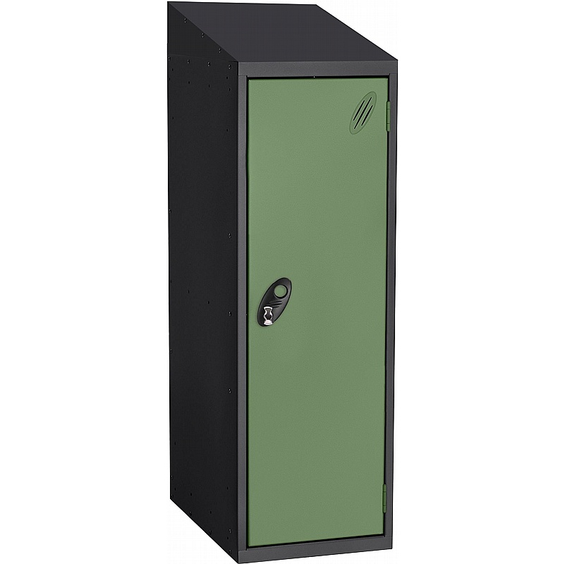 Stellar Probe Equinox Antibacterial Sloping Top Half Height Lockers with Hasp and Staple Lock - Lockers & Cloakroom