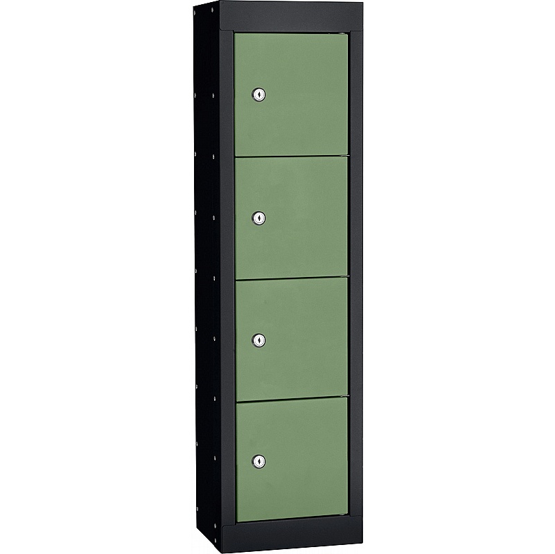 Stellar Probe Equinox Antibacterial 4 Compartment Personal Effects Lockers with Cam Lock - Lockers & Cloakroom